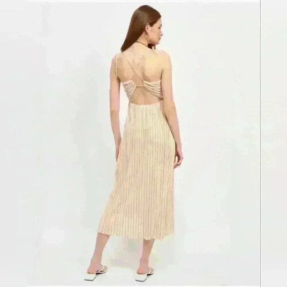 Juniper Blu Striped Maxi Dress Spaghetti Straps - Picture 3 of 8